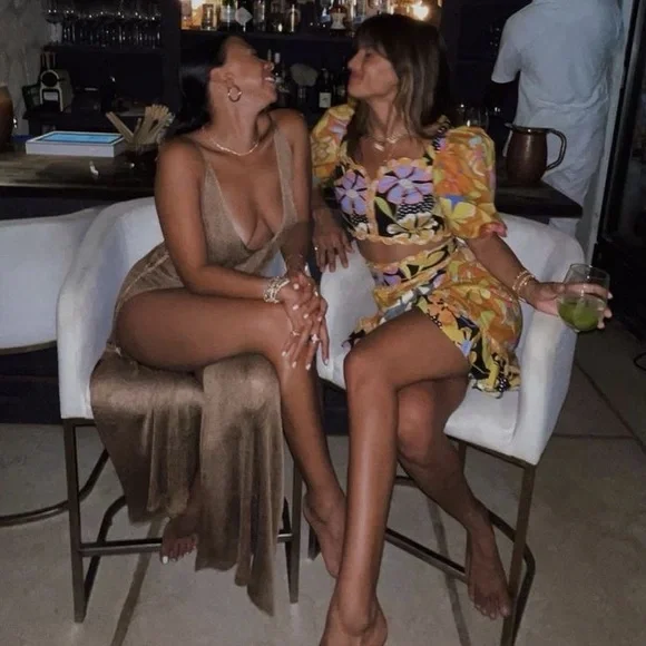 CeliaB Galan Floral Print Puff Sleeve Crop Top Size XS - Picture 8 of 8